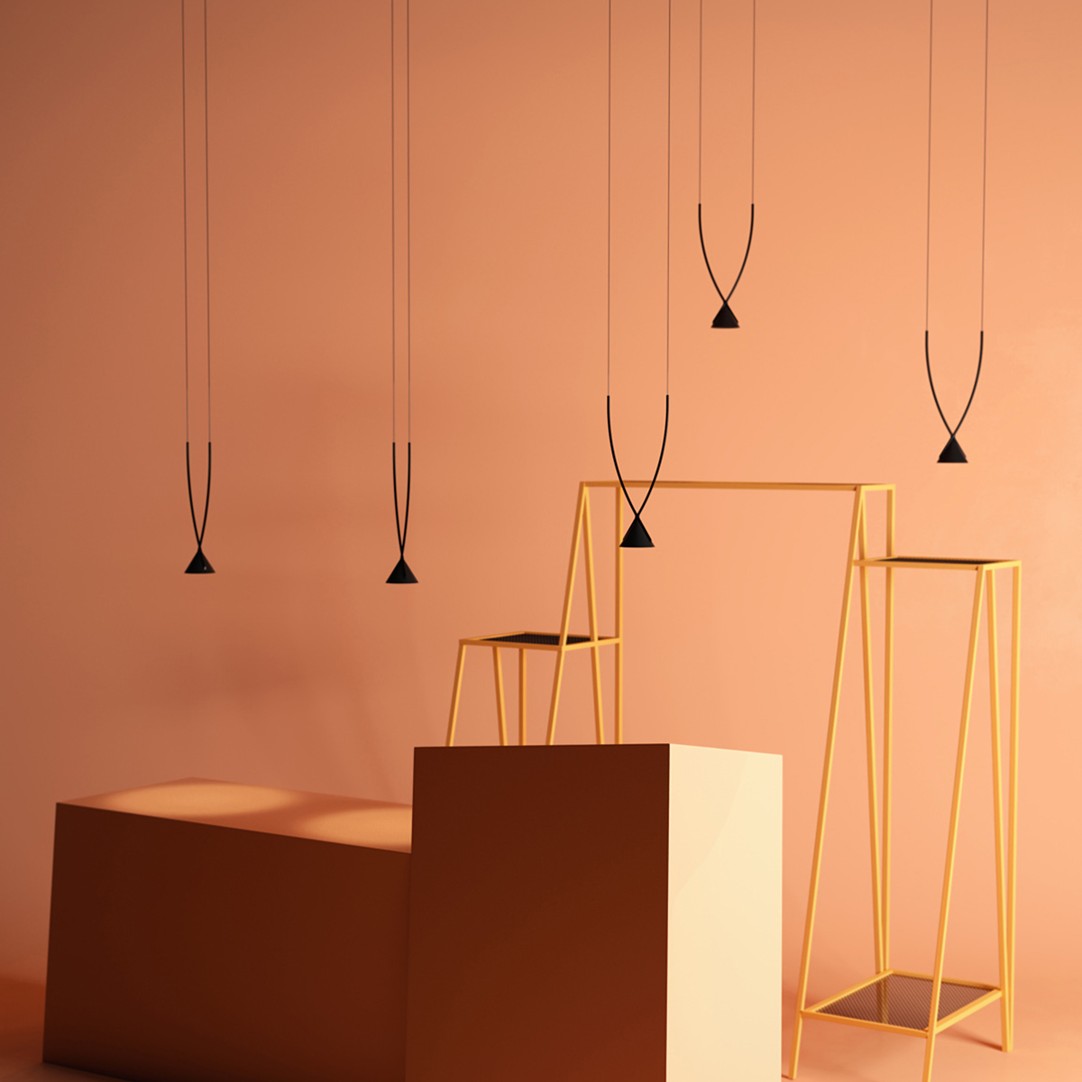 Minimalist Black Adjustable Suspension Lighting Collection 5 Minimalist Black Adjustable Suspension Lighting Collection - Image 5