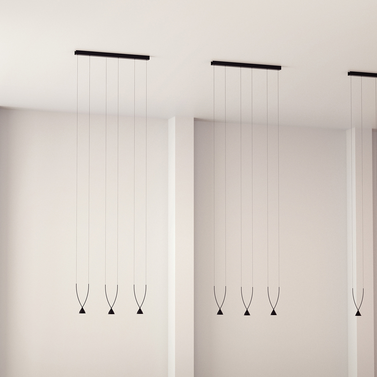 Minimalist Black Adjustable Suspension Lighting Collection 6 Minimalist Black Adjustable Suspension Lighting Collection - Image 6