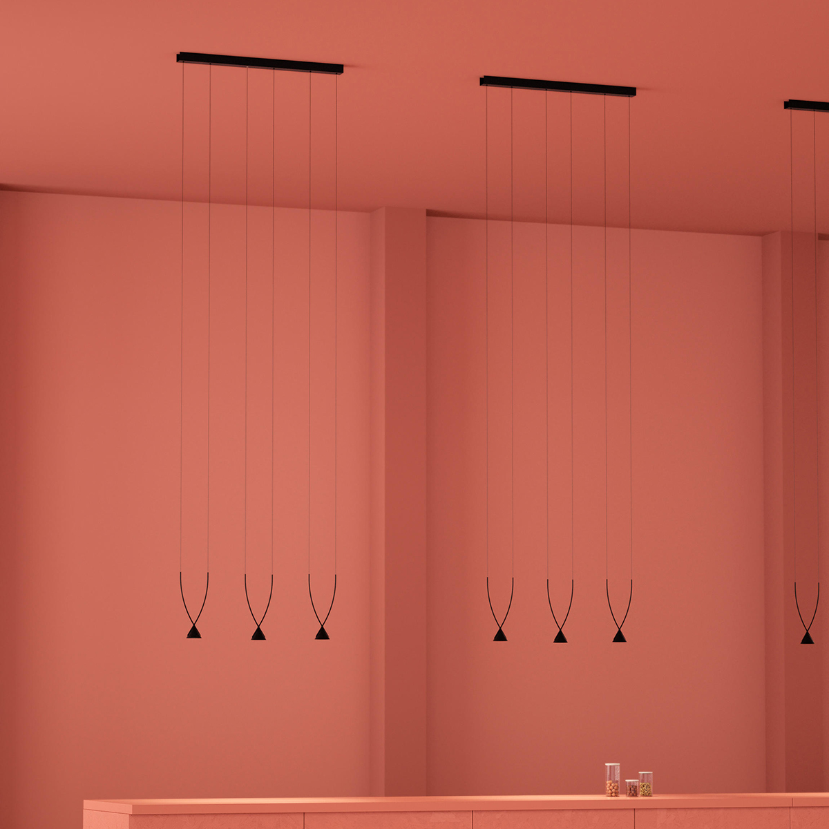 Minimalist Black Adjustable Suspension Lighting Collection 7 Minimalist Black Adjustable Suspension Lighting Collection - Image 7