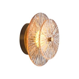 Modern Copper & Glass Wall Sconce