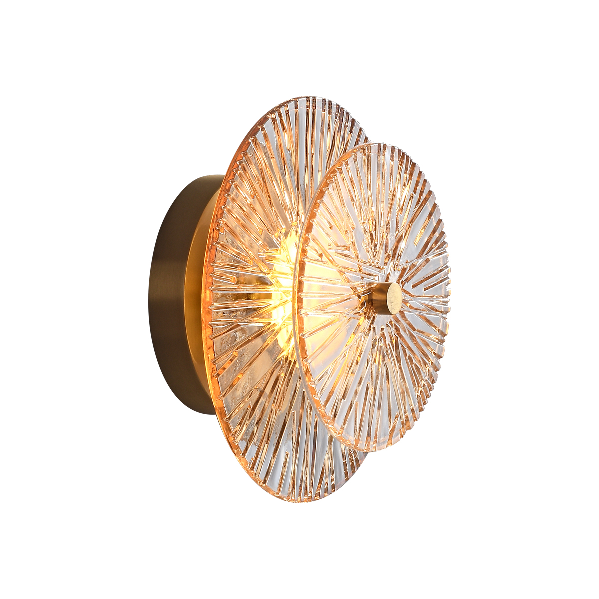 Modern Copper & Glass Wall Sconce 1 Modern Copper & Glass Wall Sconce