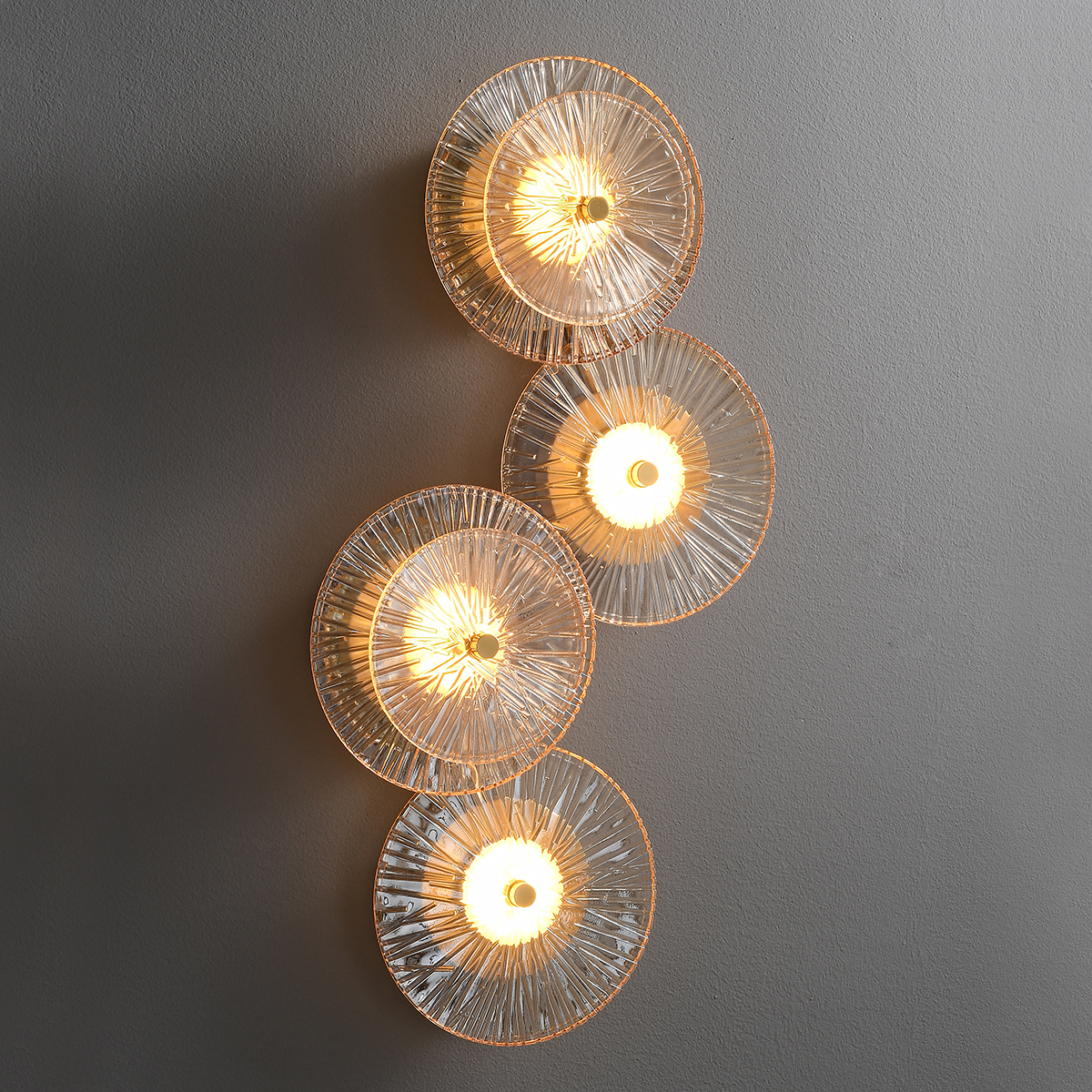 Modern Copper & Glass Wall Sconce 6 Modern Copper & Glass Wall Sconce - Image 6