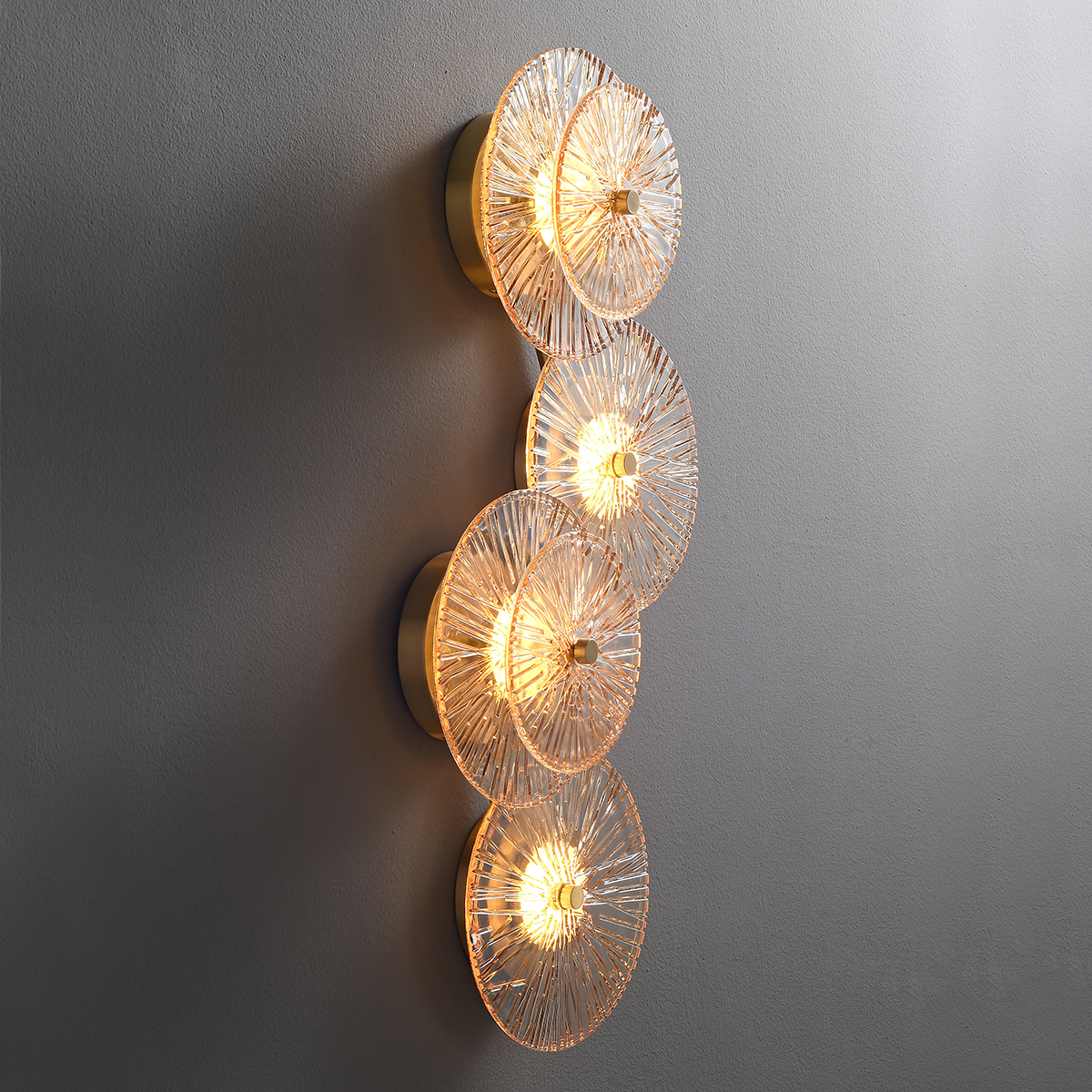 Modern Copper & Glass Wall Sconce 7 Modern Copper & Glass Wall Sconce - Image 7