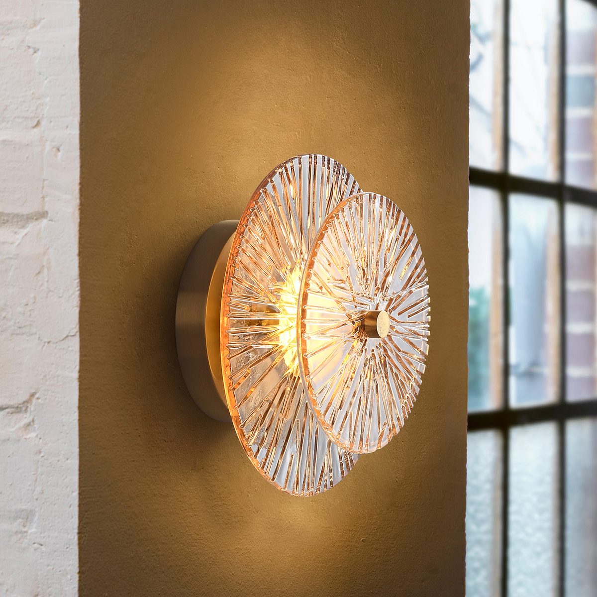 Modern Copper & Glass Wall Sconce 3 Modern Copper & Glass Wall Sconce - Image 3