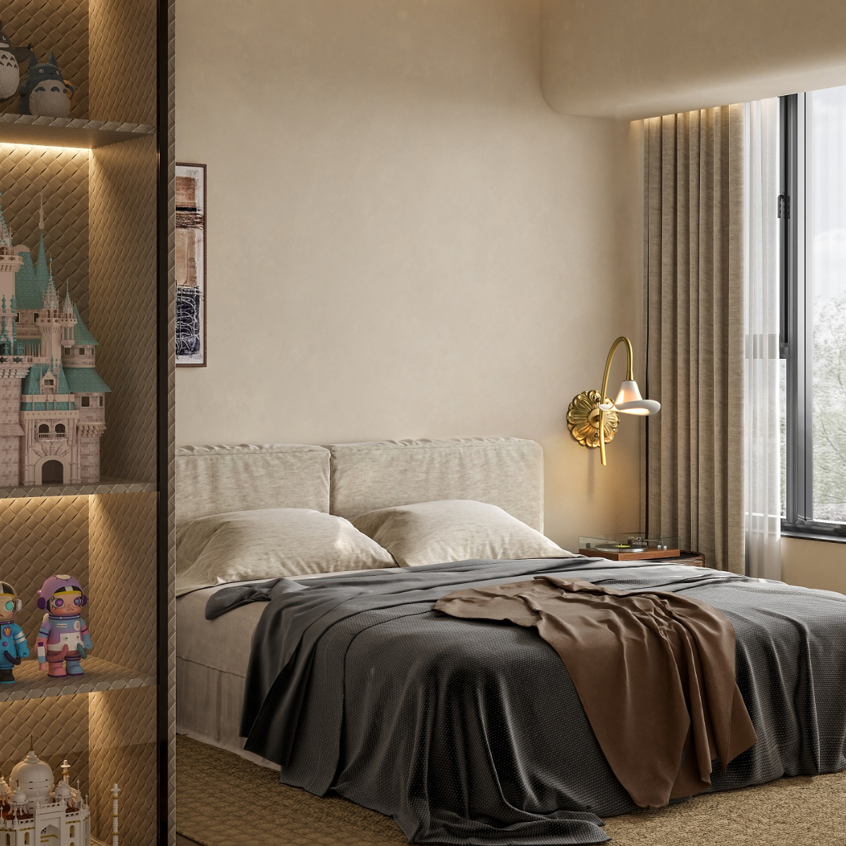 Elegant White Flower Wall Sconce 6 Elegant White Flower Wall Sconce - Image 6