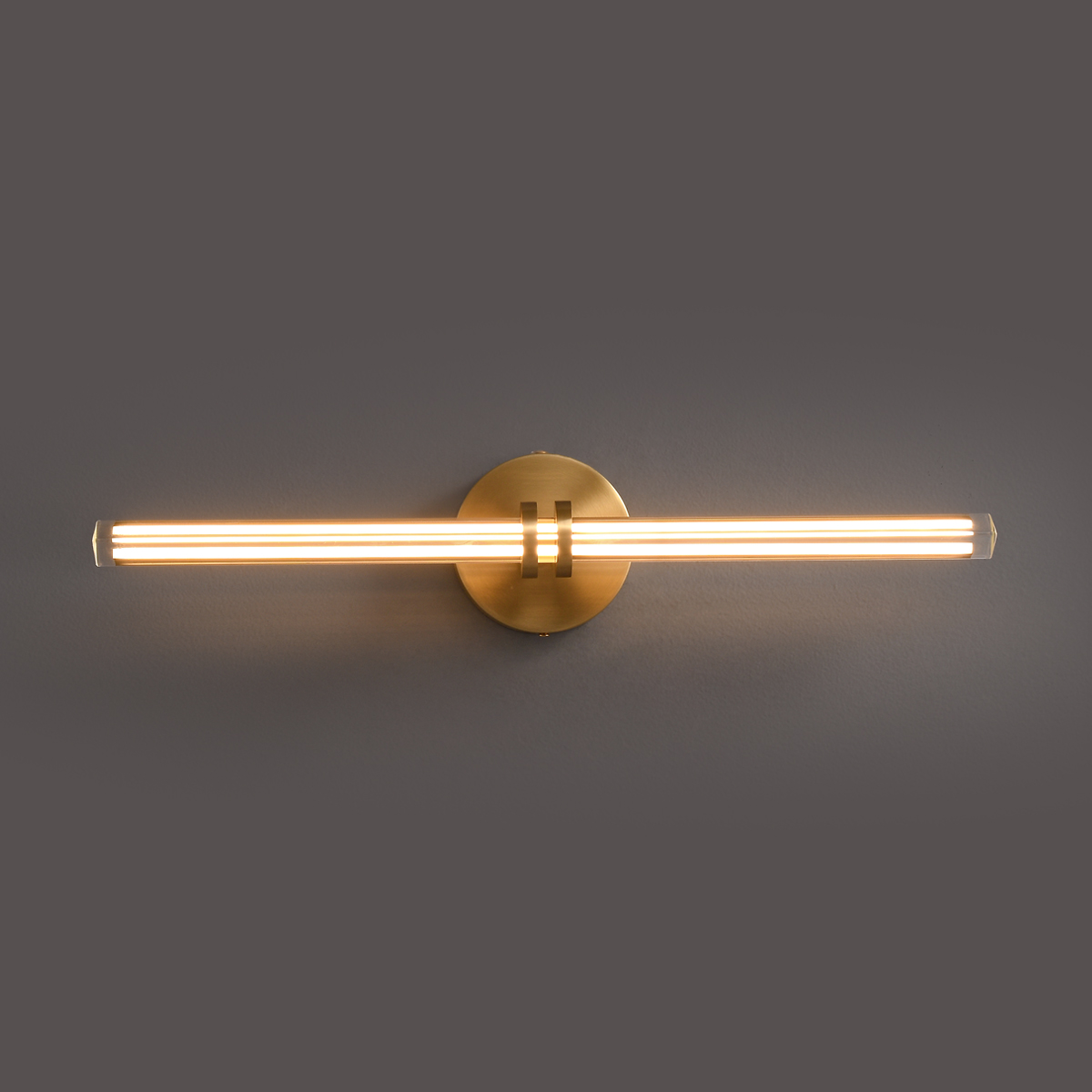 Modern Copper and Glass LED Wall Light 2 Modern Copper and Glass LED Wall Light - Image 2