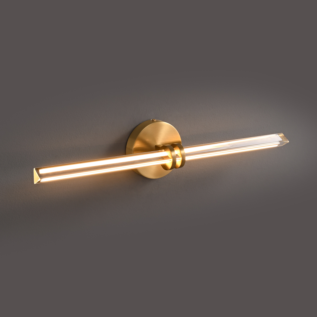 Modern Copper and Glass LED Wall Light 3 Modern Copper and Glass LED Wall Light - Image 3