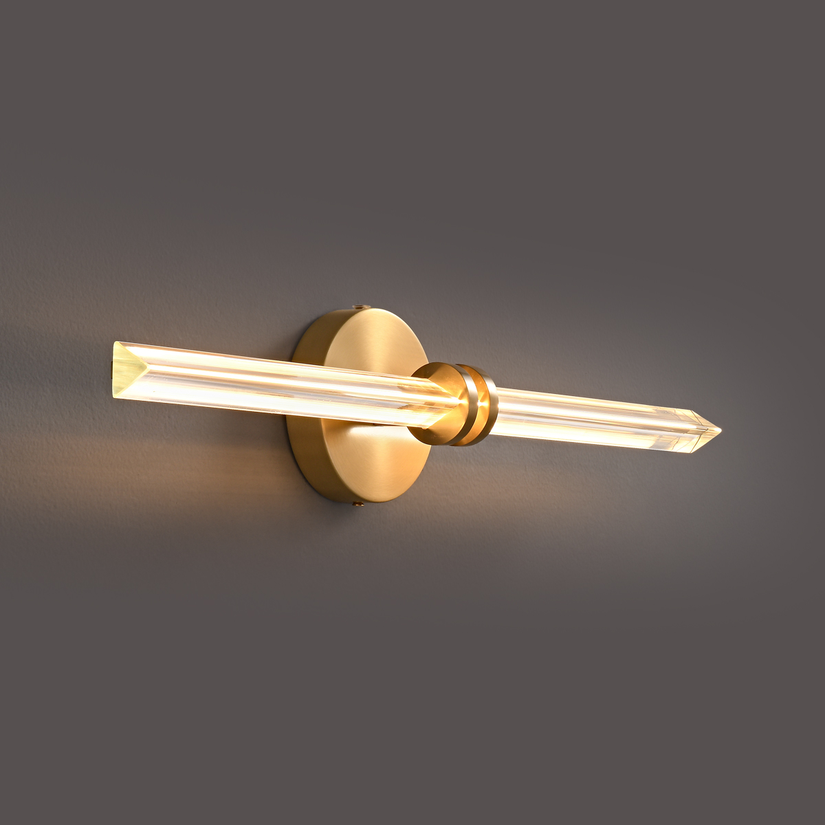 Modern Copper and Glass LED Wall Light 5 Modern Copper and Glass LED Wall Light - Image 5