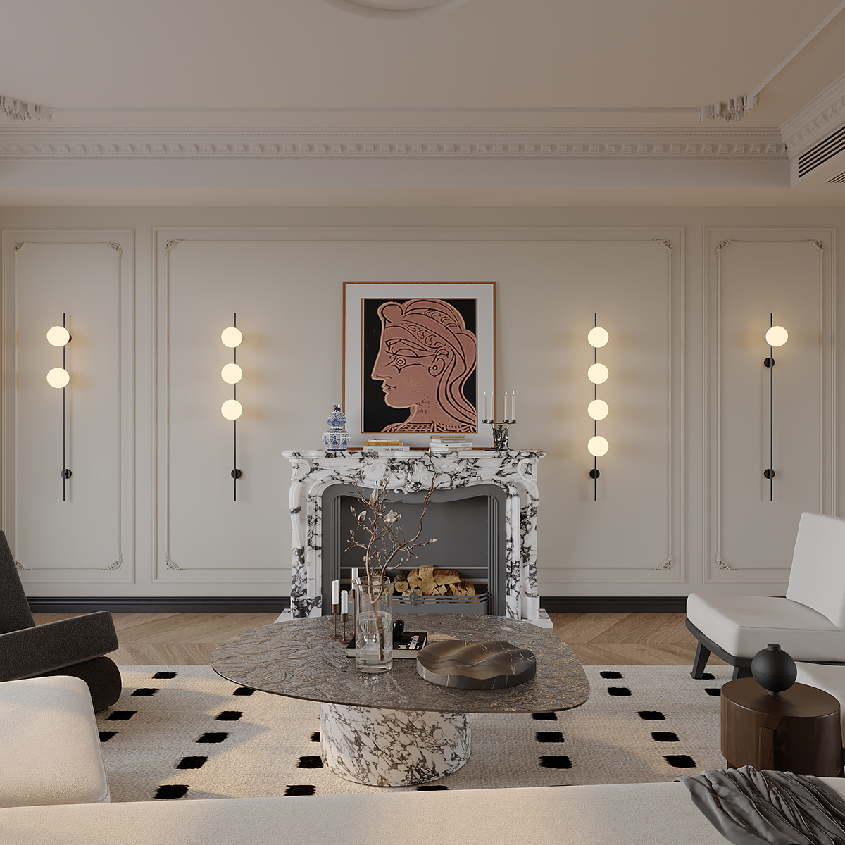 Modern Vertical Multi-Light Wall Lamp 9 Modern Vertical Multi-Light Wall Lamp - Image 9