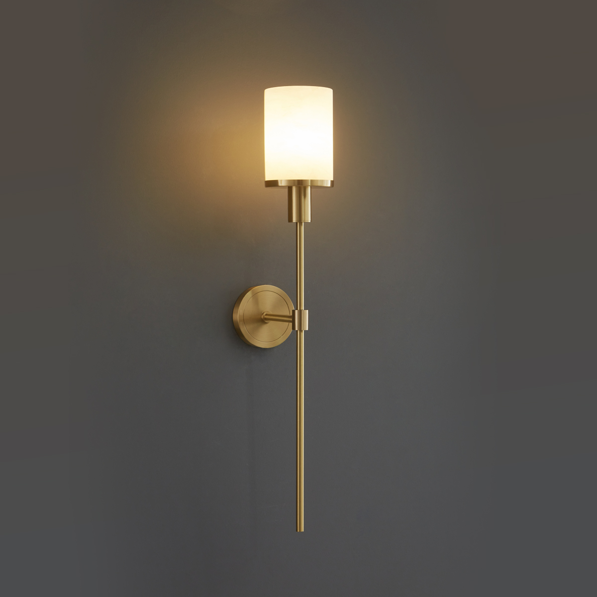 Contemporary Cylindrical Glass Wall Lamp 2 Contemporary Cylindrical Glass Wall Lamp - Image 2