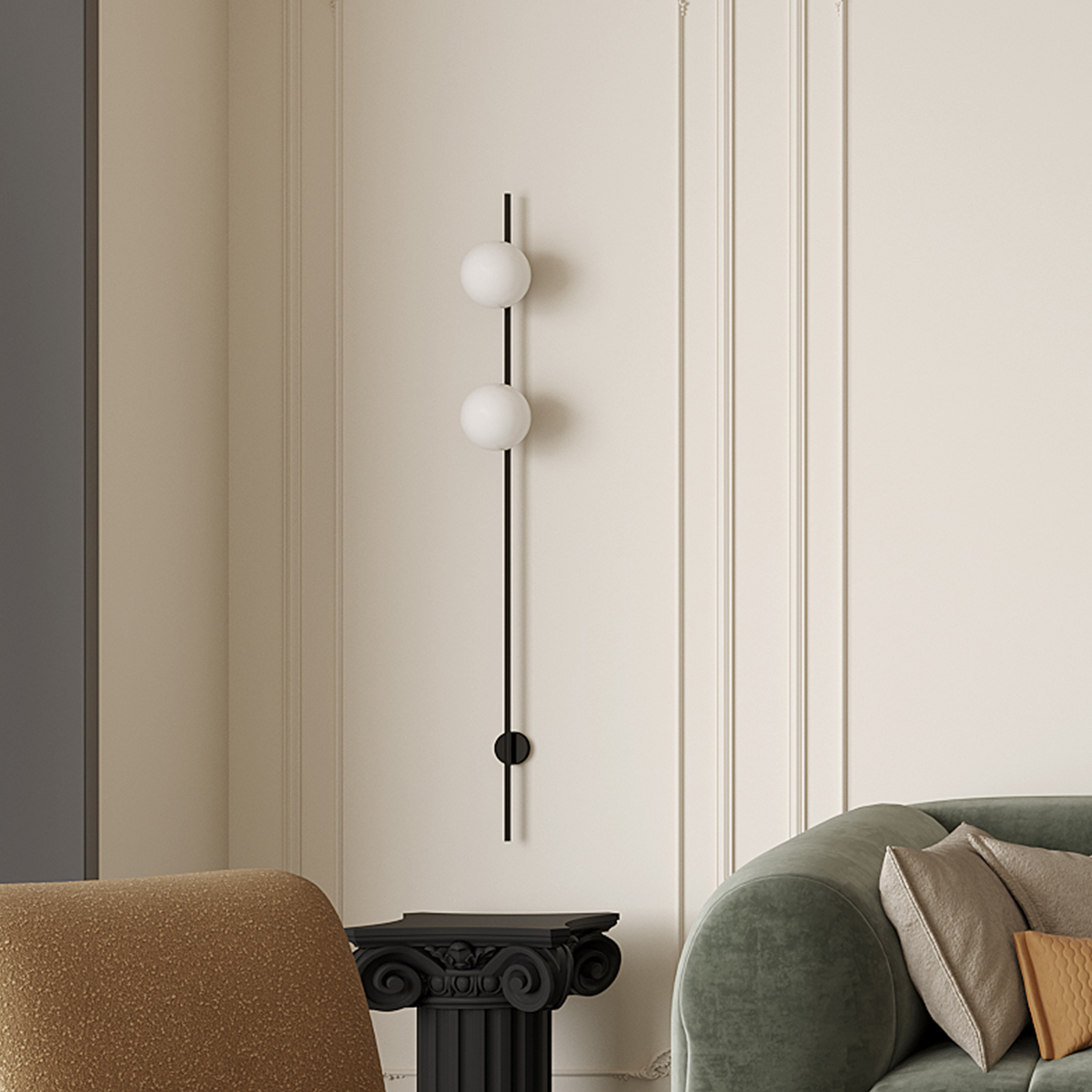 Modern Vertical Multi-Light Wall Lamp 6 Modern Vertical Multi-Light Wall Lamp - Image 6