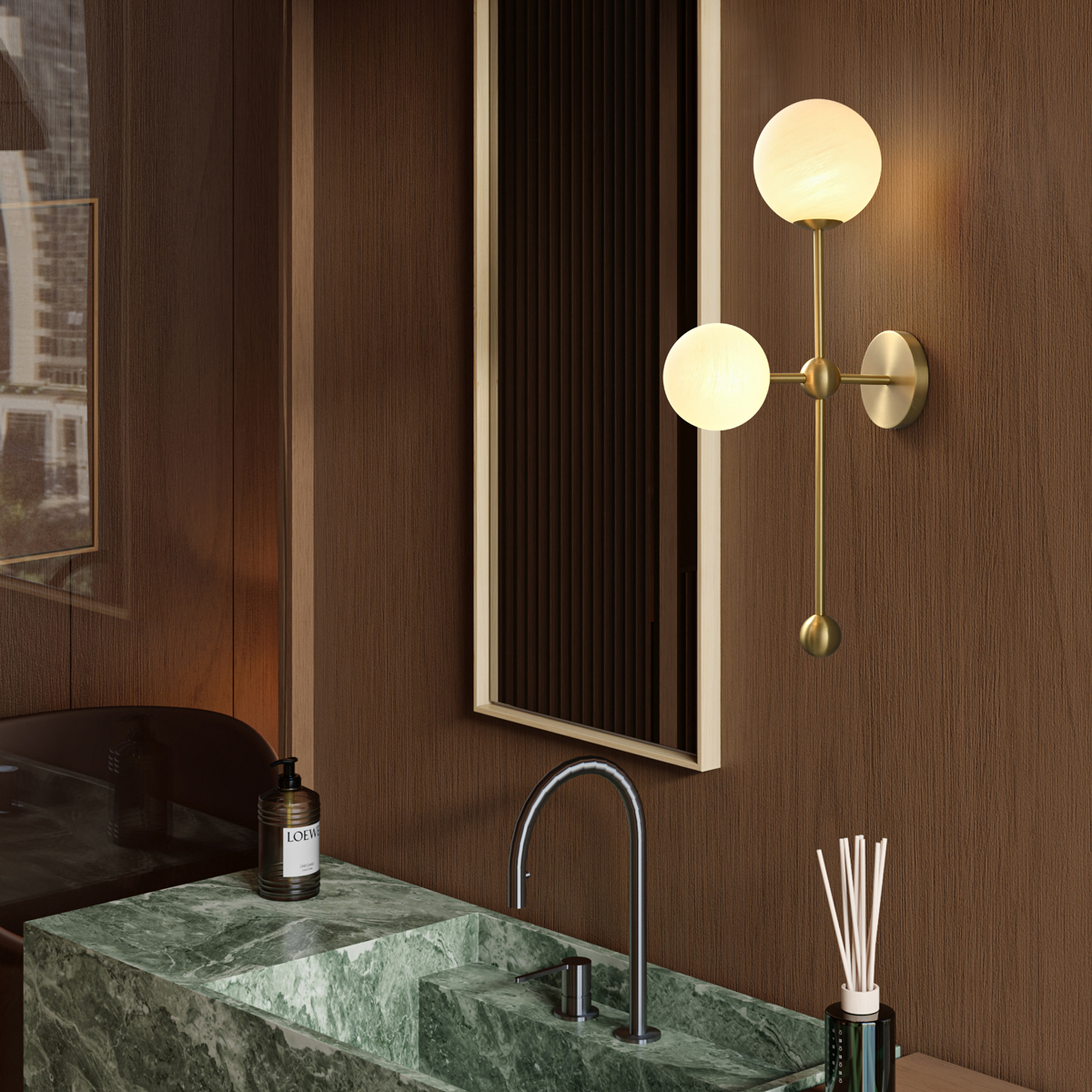 Mid-century modern globe sconce 6 Mid-century modern globe sconce - Image 6