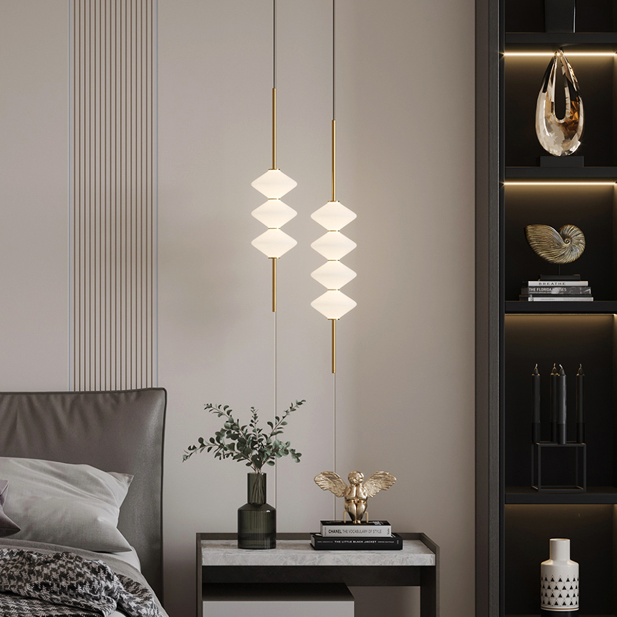 Modern Minimalist Linear Diamond Pendant Light 7 Modern Minimalist Linear Diamond Pendant Light - Image 7