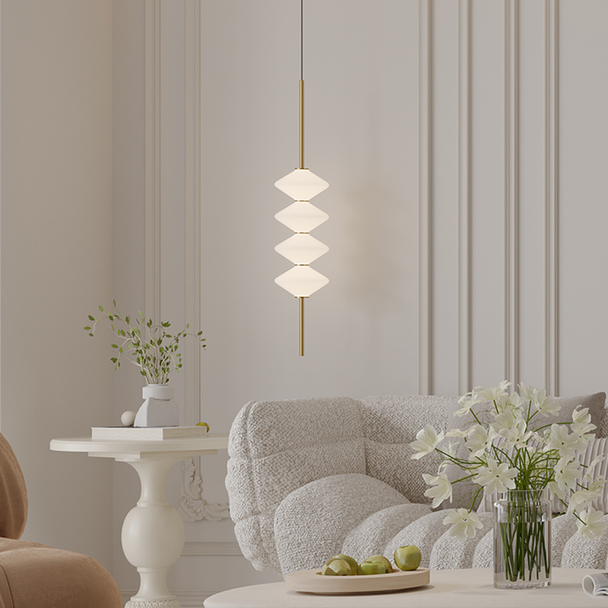 Modern Minimalist Linear Diamond Pendant Light 8 Modern Minimalist Linear Diamond Pendant Light - Image 8