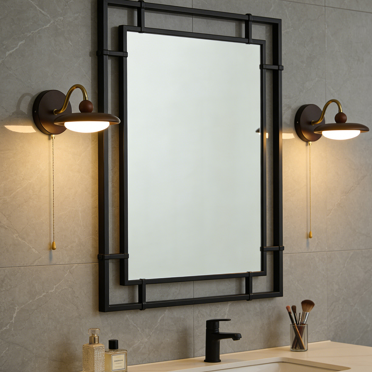 Ambient Wall Lamp: Wood, Soft Gold, and a Gentle Light 6 Ambient Wall Lamp: Wood, Soft Gold, and a Gentle Light - Image 6