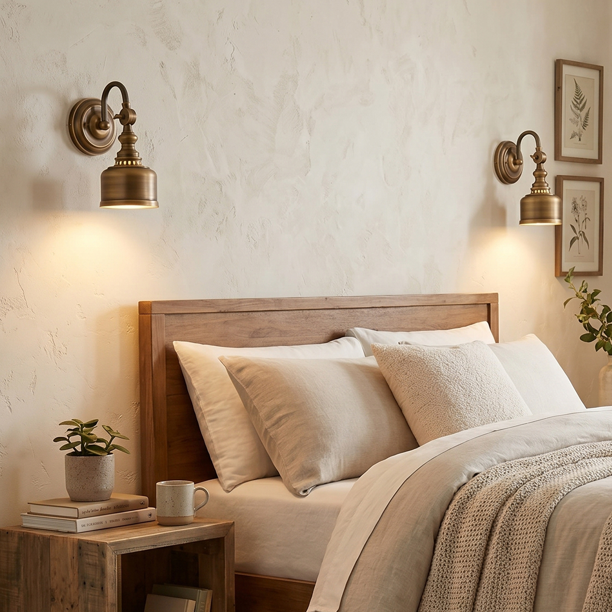 Mid-century Modern Brass Sconce 3 Elegant curved arm mid-century modern brass wall sconce in brushed finish, ideal for gallery or bedside lighting.
