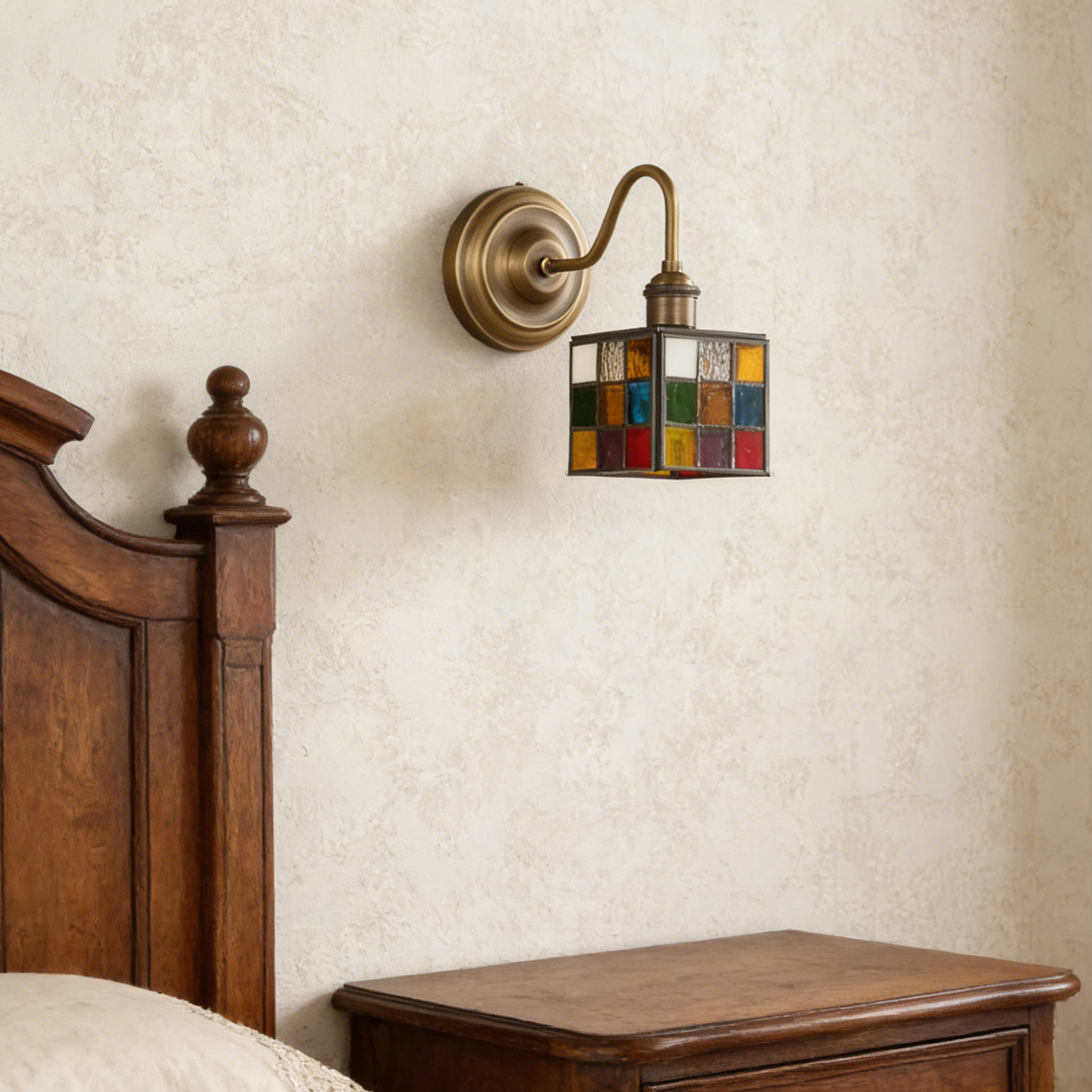 Colorful Geometric Glass Shade for Cozy & Artistic Interior 7 Colorful Geometric Glass Shade for Cozy & Artistic Interior - Image 7