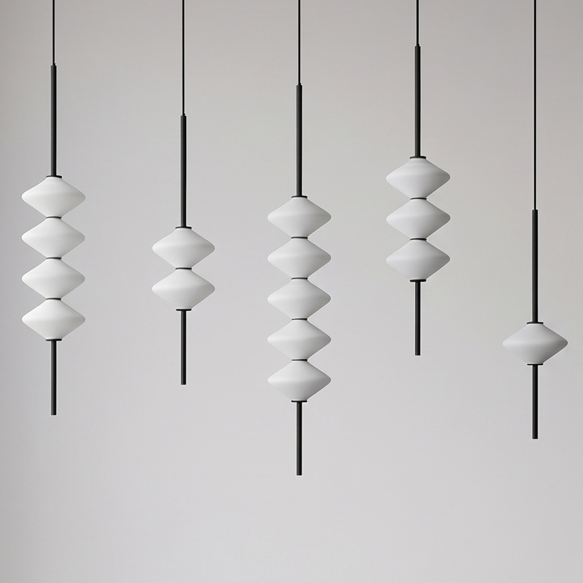 Modern Linear LED Chandelier 8 High-quality acrylic diffuser detail of modern linear LED light fixture