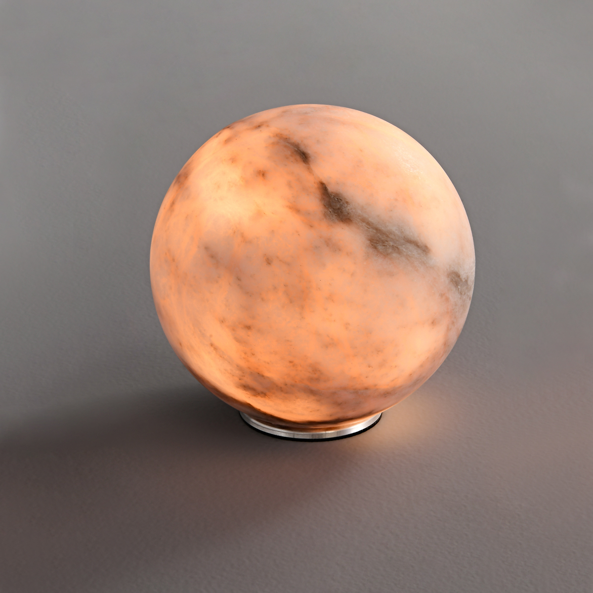 Natural Alabaster Stone Table Lamps 3 Elegant 2-bulb bedside table lamp providing warm ambient light for reading.