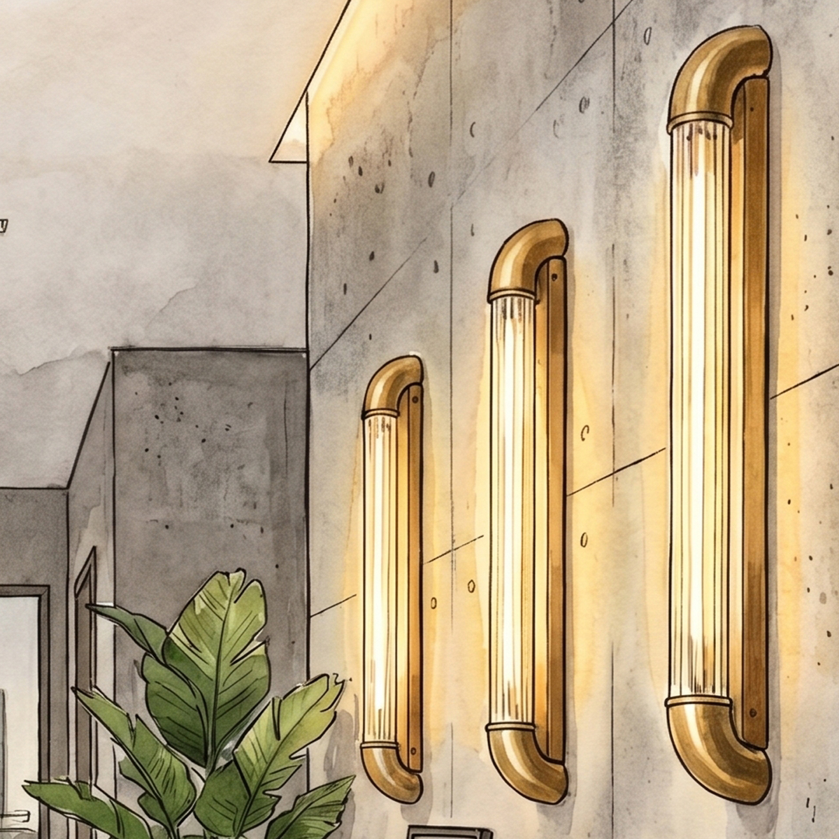Modern Linear LED Wall Sconce 6 Close-up details of premium acrylic diffuser and built-in energy-saving LED strip.