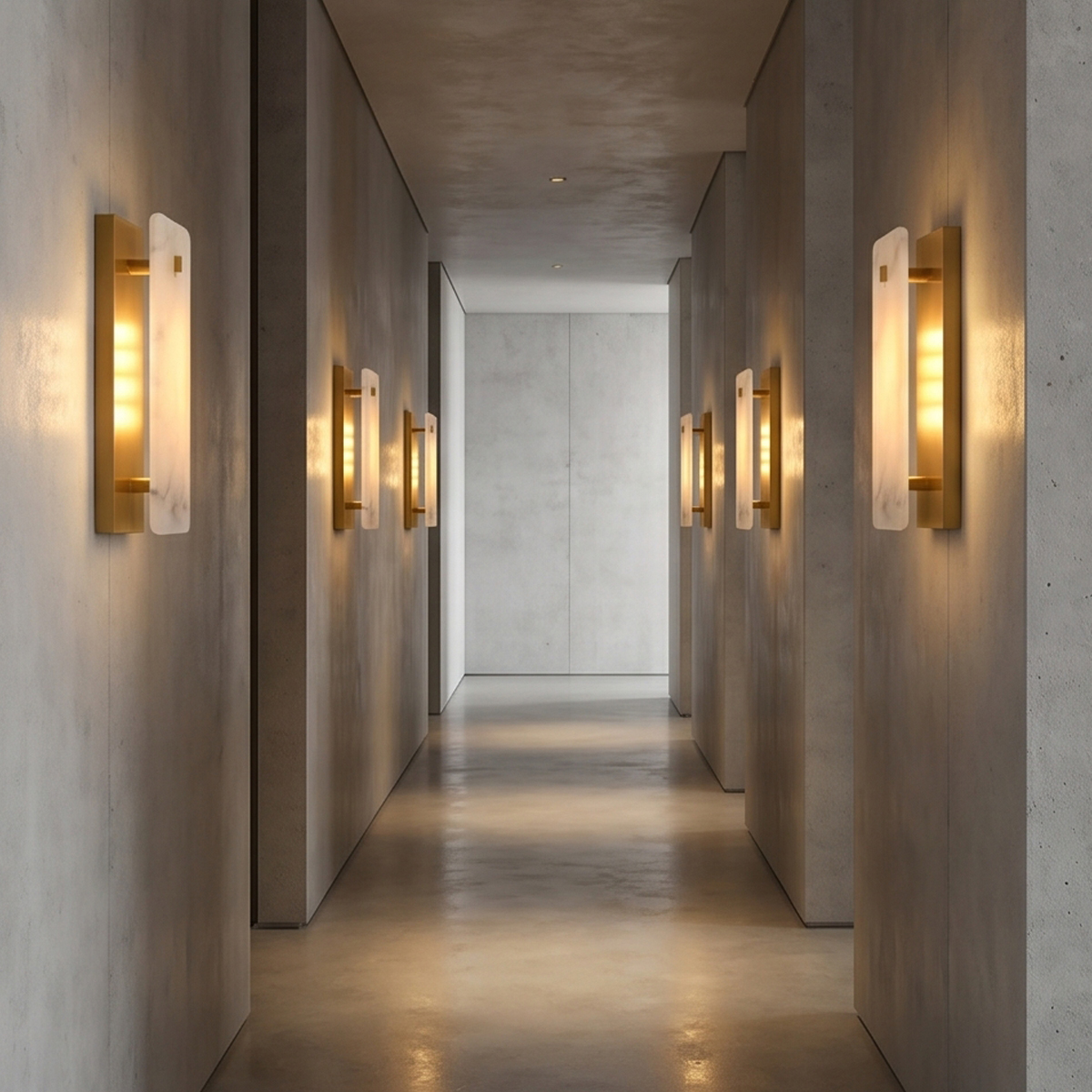 Modern Wall Sconce Lighting 7 Close-up details of a minimalist hallway wall sconce lamp with durable arm.