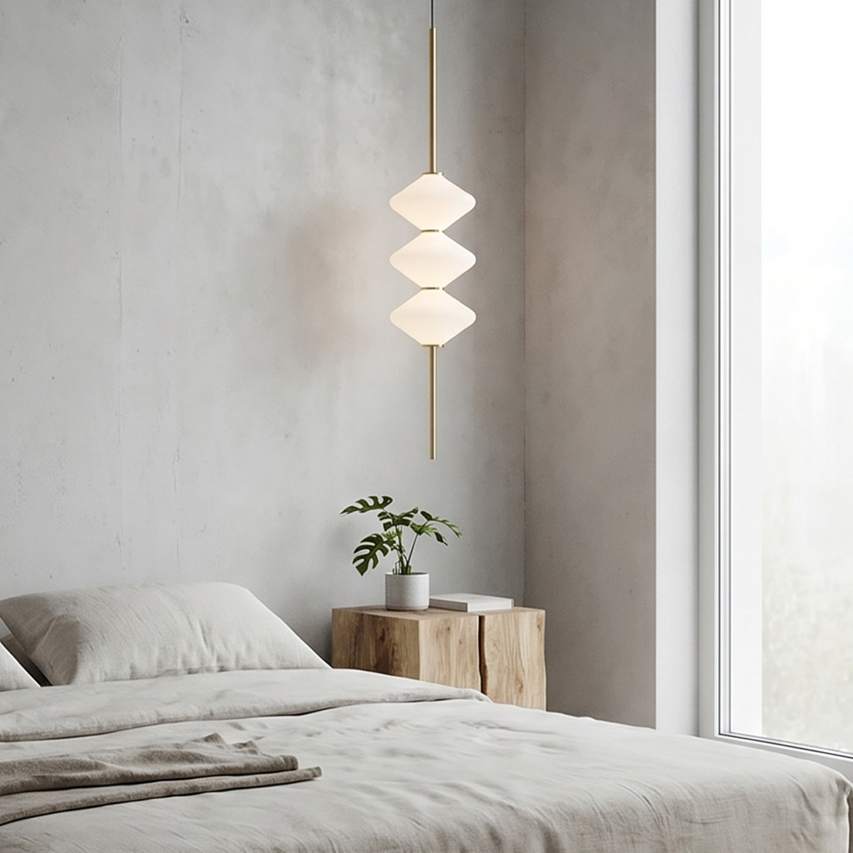 Modern Linear LED Chandelier 3 Minimalist LED pendant light fixtures for contemporary living room